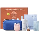 NuFACE Hydrate + Sculpt Microcurrent Facial Device Gift Set, 6 Piece | MINI+ Device, Aqua Gel, Power Mask, Brush &amp; Travel Case, Hyaluronic Acid to Tone, Lift &amp; Hydrate Face + Neck, FDA-Cleared