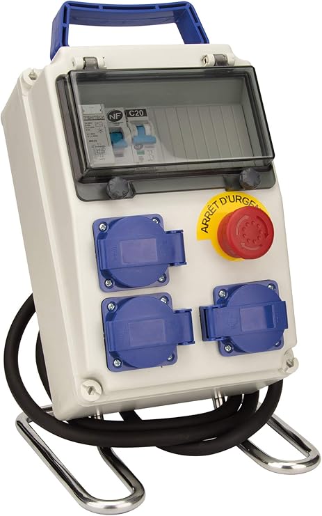 Coffret 8 Modules De Chantier Ip54 Equipe Avec Accessoires Zenitech Amazon Fr Bricolage