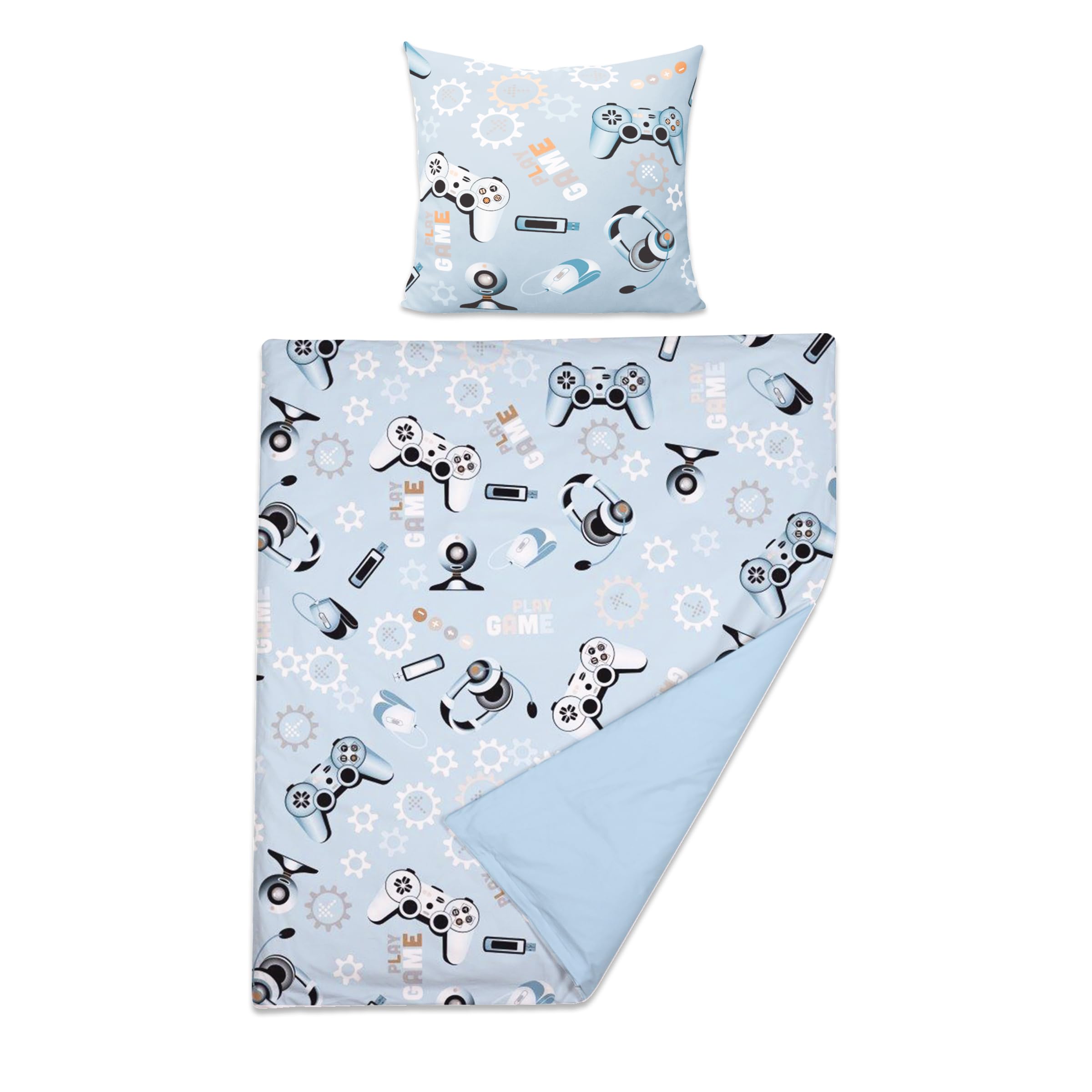 Baby Comfort 2 Piece Baby Kids Bedding Set 80x70 cm Duvet Cover & Pillowcase 12M+ (Games) — image 1
