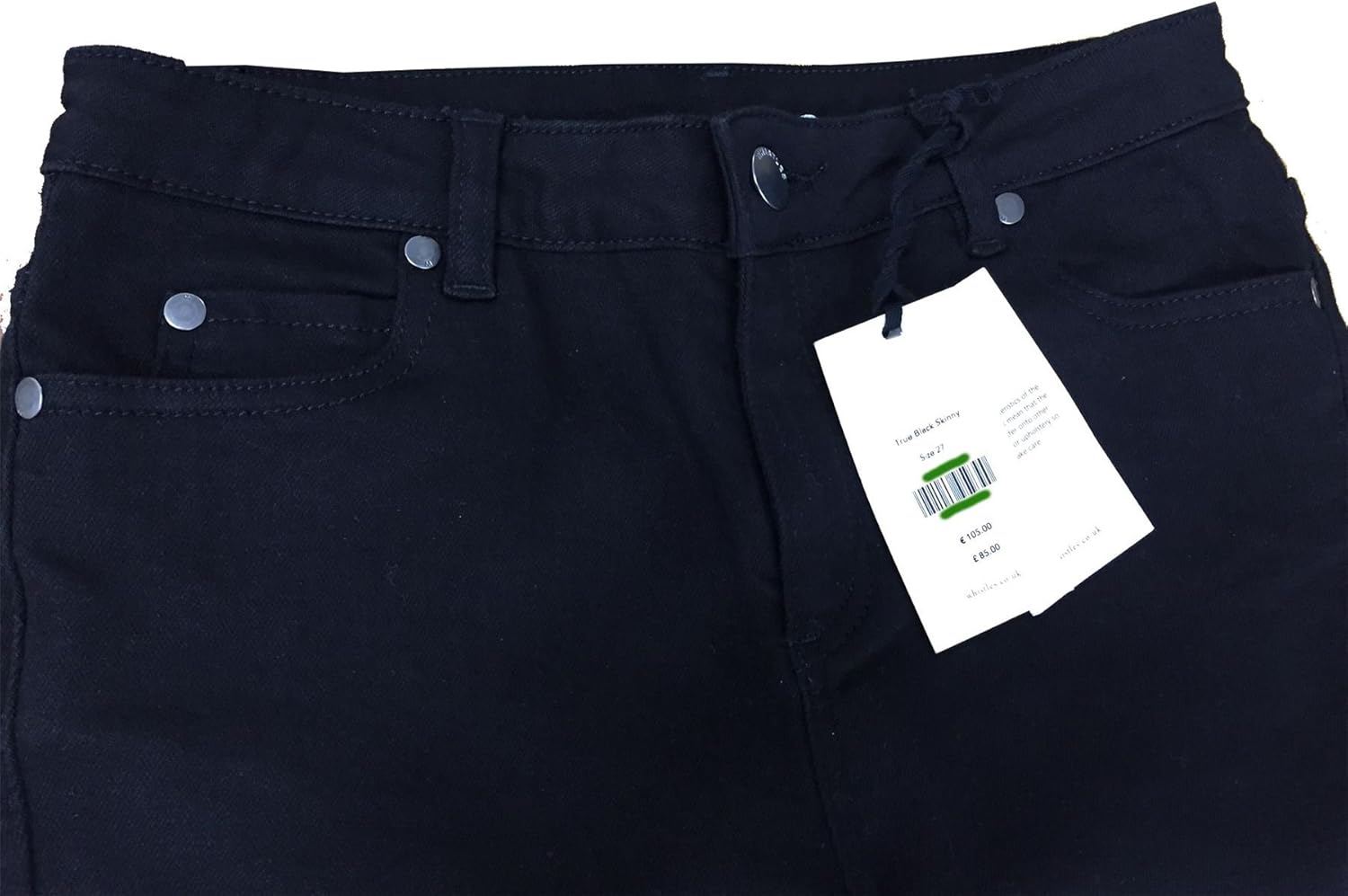 whistles black skinny jeans