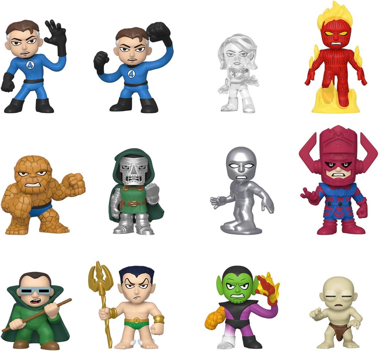 Funko POP! MYSTERY MINI: Fantastic Four (ONE Random Mystery Mini Figure Per Purchase), Multicolor