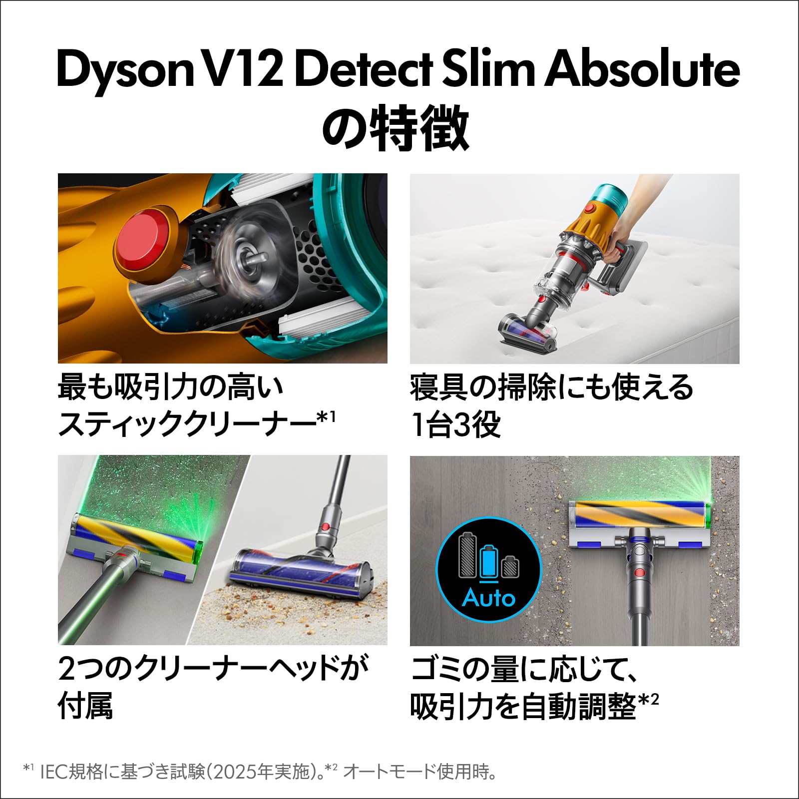 Buy Dyson V12 Detect Slim Absolute (SV46 ABL AM) Cordless Vacuum 