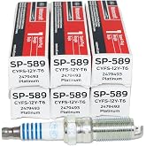 OverstockDirect OEM SP589 Platinum Spark Plugs CYFS12YT6 6 Pack | Replaces SP520 &amp; SP520X