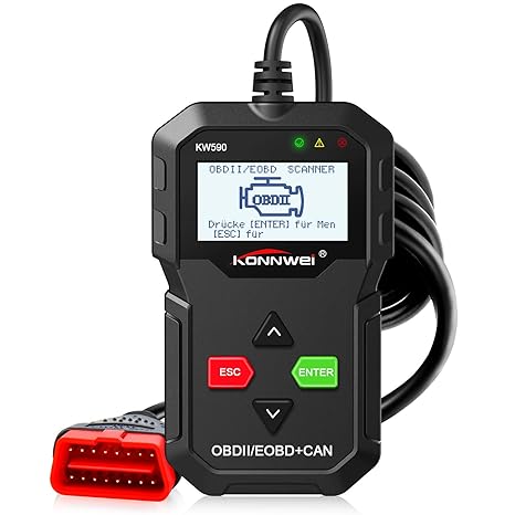 KONNWEI KW590 OBDII Diagnosescanner Fahrzeug Motordiagnose Codeleser für OBDII/EOBD Fahrzeuge nach 2003