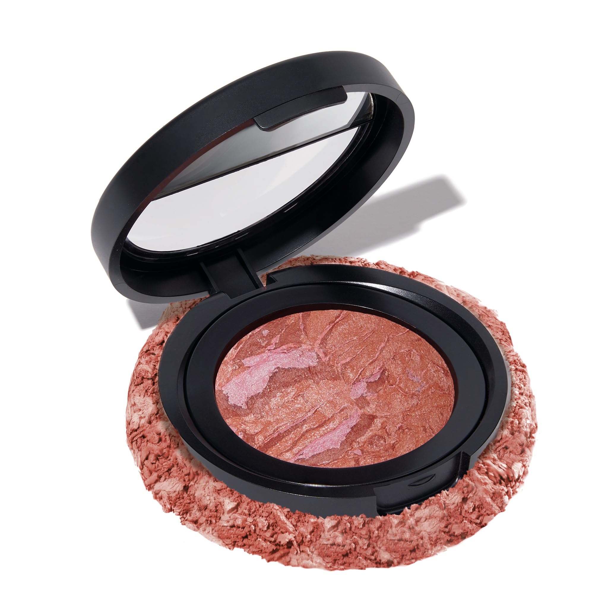 Photo 1 of LAURA GELLER NEW YORK Baked Blush-n-Brighten Marbleized Blush for Cheeks - Pink Grapefruit - Satin Finish - Buildable Color