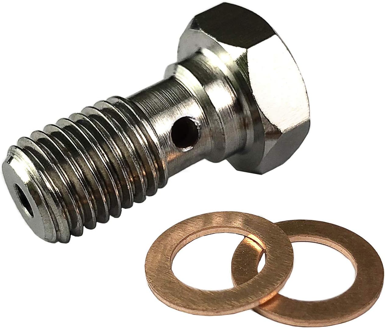 Stainless Steel M12x1.5 Banjo Bolts Brake Line Fittings