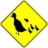 Duck Crossing - 18 x 18 Warning Sign. A Real Sign. 10 Year 3M Warranty