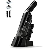 MUZAP Handheld Vacuum Cleaner, Cordless & Rechargeable, 15KPa Powerful Suction, 30-Min Runtime, 500ML Dust Cup, for Pet Hair/Car/Home Matte Black