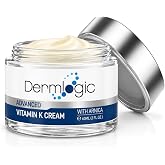 Vitamin K Cream- Moisturizing Bruise Healing Formula. Dark Spot Corrector for Bruising, Spider Veins &amp; Broken Capillaries. Reduces Under Eye Dark Circles, Fine Lines, Puffiness, &amp; Wrinkles with Arnica
