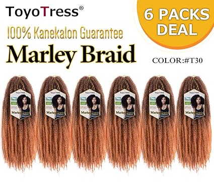 Rosdina 100 Kanekalon Marley Braids 18 6 Packs Lot Hair