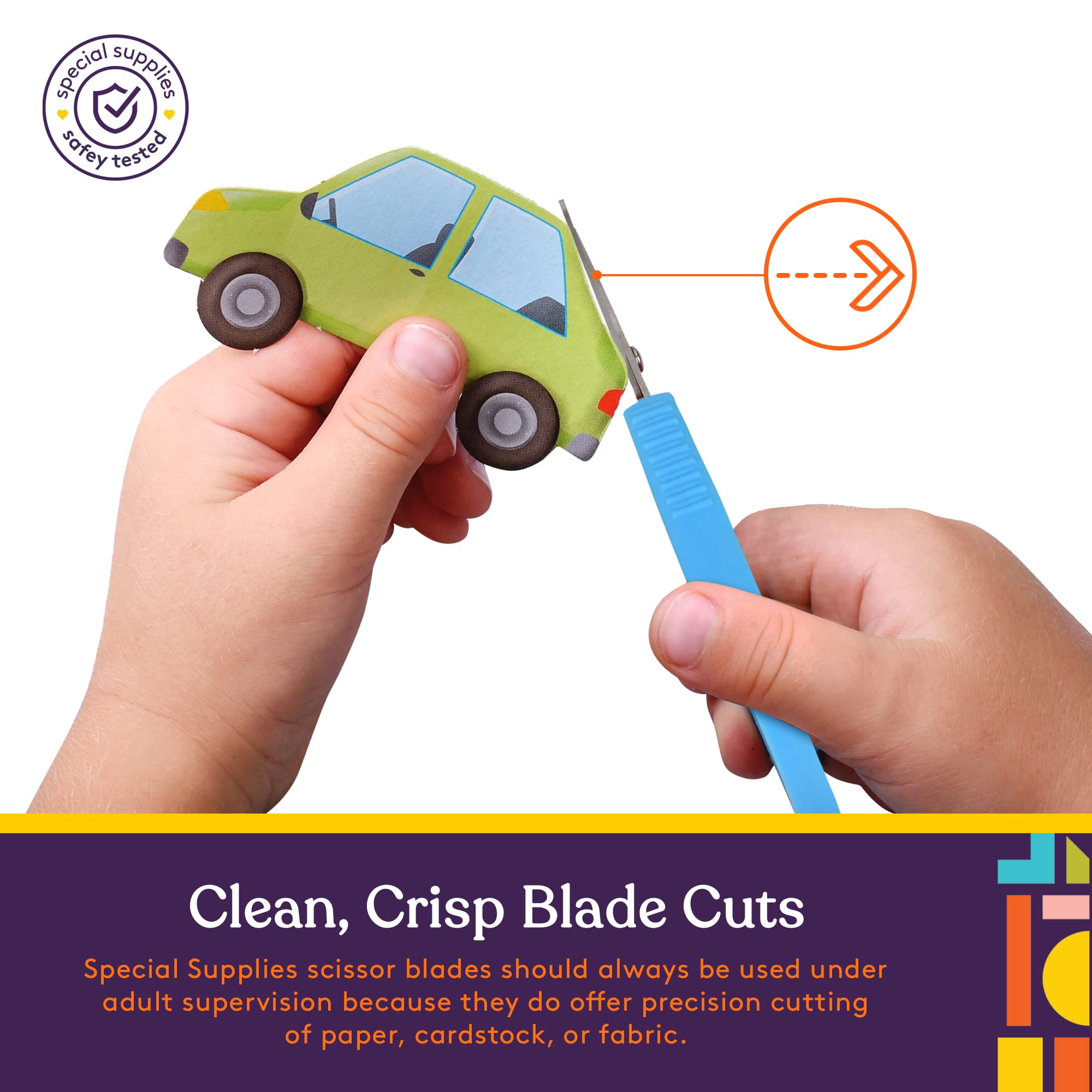 Special Supplies Mini Loop Scissors for Children and Teens and 5.5