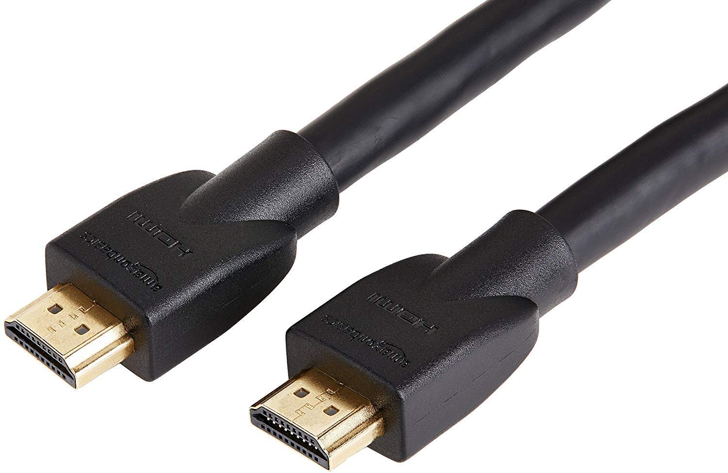 Amazon Basics 4K HDMI Cable 4.6m - 18Gbps High Speed with Ethernet, 4K@60Hz, 2160p, Black — image 1