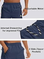 TACVASEN Sweat Shorts for Men with Pockets Soccer