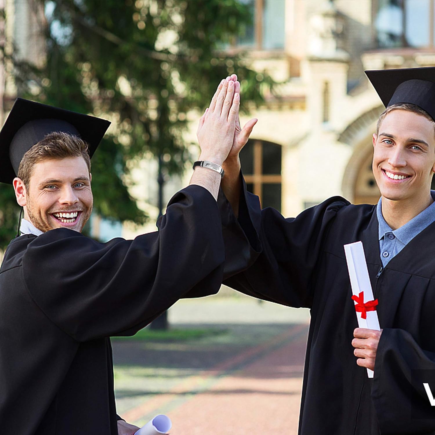 Graduation Gifts for Him Class of 2021 Senior Gifts College High School 8th Grade Graduates Bracelets Jewelry Go Confidently: Clothing