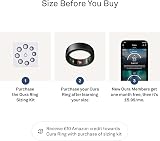 Oura Gen3 Horizon Smart Ring Size 12 Stealth Sleep Heart Rate Fitness view 3