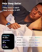 TOOBUR Smart Watch Men Women Alexa IP68 Waterproof 1.8" Fitness Call Heart Rate view 4