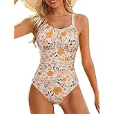 Modest One Piece Swimsuit Women Tummy Control 2026 Long Torso Slimming Bathing Suit Cute Floral Swim Suits