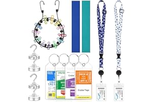Cruise Essentials 2026 Must Haves, Cruise Luggage Tags, Retractable Cruise Ship Card Lanyard, Beach Towel Strap, Travel Cloth