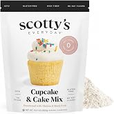 Scotty&rsquo;s Everyday Cupcake &amp; Cake Mix &ndash; Gluten-Free, 0g Net Carb | Moist, Fluffy Cakes &amp; Cupcakes &ndash; Bakery-Style Taste &amp; Texture &ndash; 0g Total Sugars, Keto-Friendly, No Nut Flours