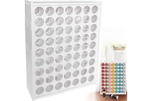 Anmboor paint organizer, 63 holes acrylic paint organizer, craft storage and Apple Barrel vertical storage, for 2oz Craft Paints, Wall-mounted