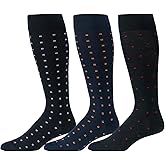 BoardroomSocks Merino Wool Over-the-Calf Patterned Socks, Dress Socks for Men