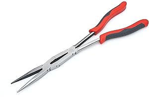 Crescent X2 Straight, Long Nose, Dual-Material Pliers - Premium Basic Tools - PSX200C-06-13", Red & Black