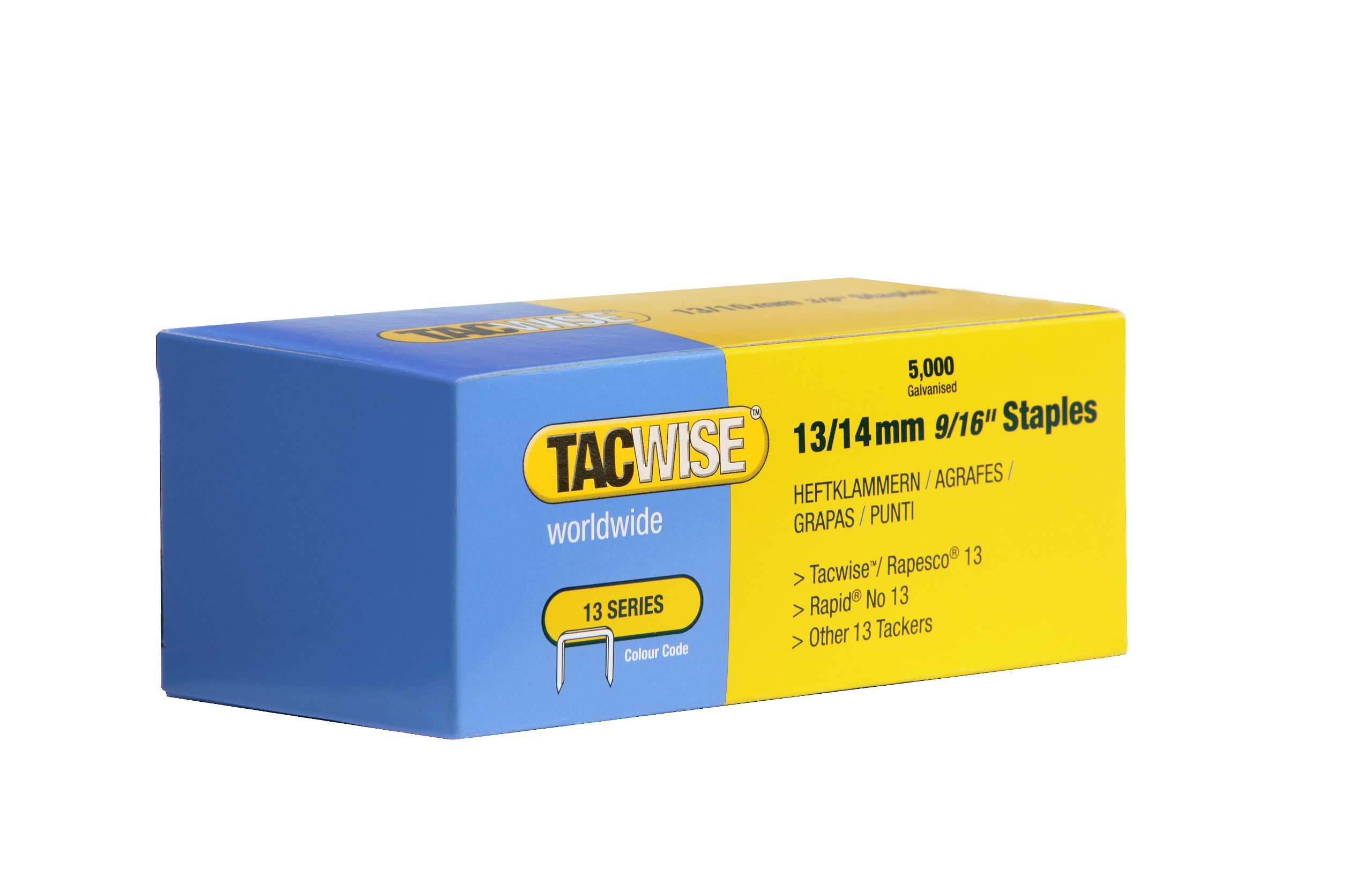 Tacwise 13/14mm Staples for Staple Gun (Pack of 5000), 14 mm