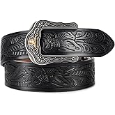 Western Leather Ratchet Belt for Men and Women Classic Design for Casual Wear and Jeans