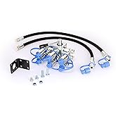 Manual Hydraulic Diverter Valve – 8-Port Remote Control Valve for Tractor – 2 Inlets to 6 Outlets Hydraulic Multiplier