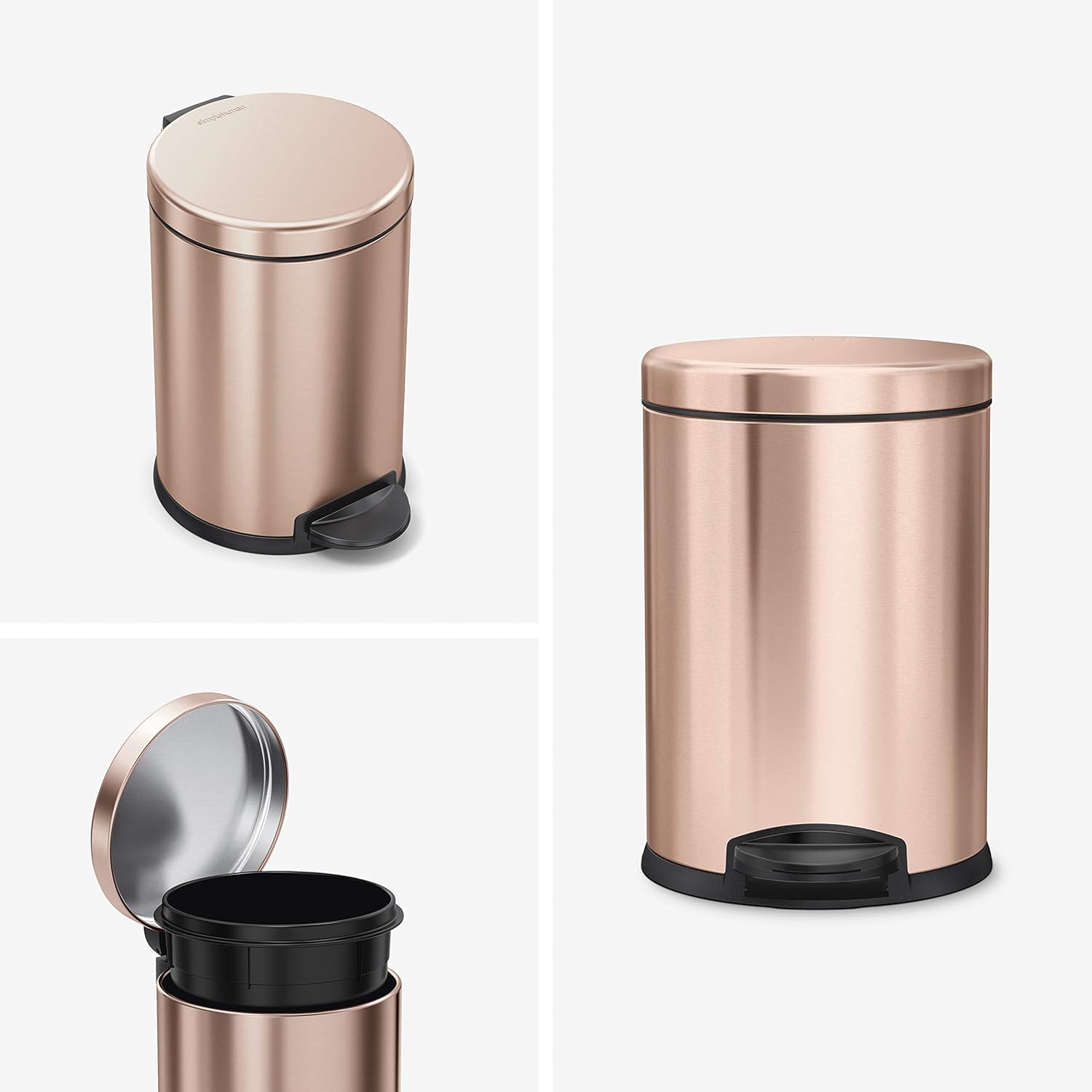 Rose Gold Trash Can With Lid / Looking at available options on amazon