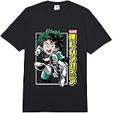 My Hero Academia Deku Action Pose with Kanji Anime Comfort Colors Adult Heavyweight T-Shirt