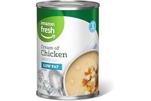 Amazon Fresh, Condensed Low Fat Cream of Chicken Soup, 10.5 Oz (Previously Happy Belly, Packaging May Vary)