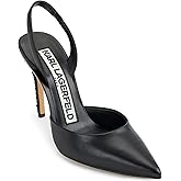 KARL LAGERFELD Paris Womens Shoe Caslynn - Slingback,Black, 7