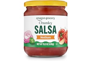 Amazon Grocery, Chunky Salsa, Medium Heat, 15.5 Oz (Previously Amazon Fresh, Packaging May Vary)