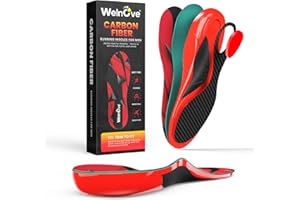 Carbon Fiber Insoles for Men & Women: Enhance Sport Performance in Running & Jump for Athletes, Plantar Fasciitis Relief Inse