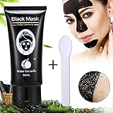Blackhead Mask - LuckyFine Facial Cleansing Blackhead Remover Charcoal Mask, Purifying Black Peel-off Mask