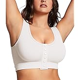BRABIC Front Closure Post Surgery Compression Bras for Women Mastectomy Full Coverage Wireless Bra Back Smoothing