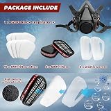 ANUNU Half Face Respirator Mask Paint Dust Epoxy Resin Chemical Woodworking view 4