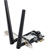 ASUS BE6500 Tri Band PCI-E WiFi 7 (802.11be). Bluetooth 5.4, WPA3 Network Security, OFDMA and MU-MIMO, MLO, Win 11 only, TAA Compliant