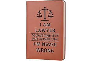 WHLBHG Lawyer Gift Leather Notebook She Believed She Could So She Did Leather Notebook Law School Graduation Gifts Future Lawyer Gifts Birthday Appreciation Retirement Gift (I am lawyer)