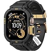 DABAOZA Compatible with Apple Watch Band 49mm/46mm/45mm/44mm/42mm Case for Men, Sport Shockproof Rugged Protective Strap Bumper Cover for iWatch SE Ultra 3/2/1 Series 11/10/9/8/7/6/5/4/3