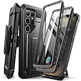 SUPCASE for Samsung Galaxy S25 Ultra Case with Stand (Unicorn Beetle Pro), [2 Front Frames] [Built-in Screen Protector & Belt-Clip] Military-Grade Protection Phone Case for S25 Ultra 6.9 Inch, Black | with Stand, 2 Front Frames, Belt-Clip, Phone Case