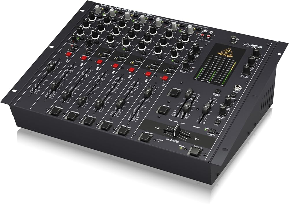 Behringer PRO MIXER DX2000USB 7 Channel DJ Mixer with Infinium Crossfader USB