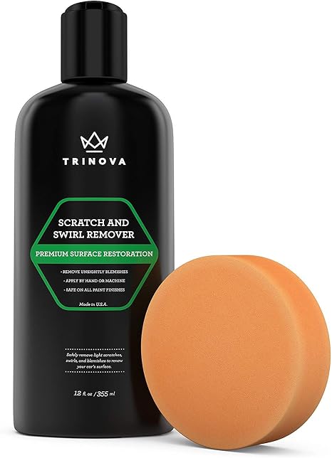 Trinova Scratch Swirl Remover Best Abrasive Compound Car Paint Restoration Kit Includes Buffer Pad Removal Polish In A Complete System Ultimate