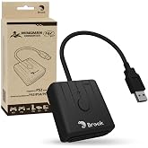 Brook Wingman FGC Retro&ndash; PS1 &amp; PS2 Controller for PS5, PS4, PC &ndash; Turbo, Remap, Macro &ndash; X-Input &ndash; Compatible with Dance Mats, Arcade Sticks, Rhythm Game Controllers