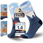 Juclise Alpaca Wool Heavyweight Crew Socks for Winter Hiking Boot Casual Socks Cold Weather Thermal Warm Thick Breathable