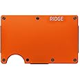 The Ridge Wallets for Men - Slim Minimalist Wallet For Men, Front Pocket, RFID - Card Holder Wallet - Basecamp Orange