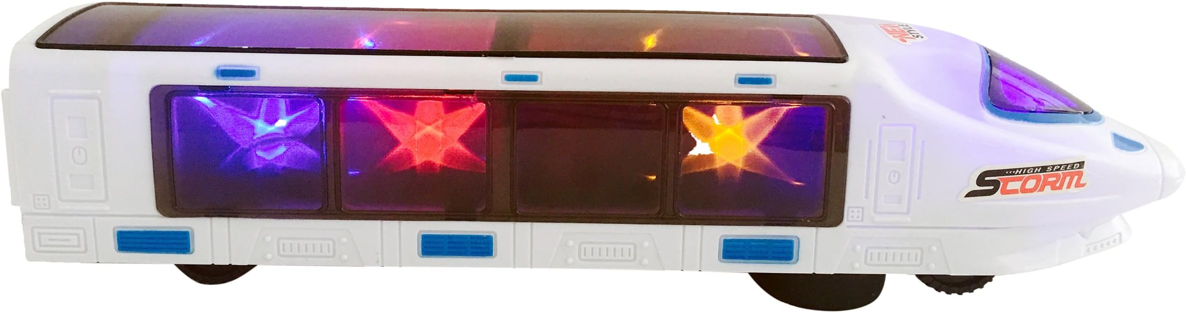 WOGO Toys New Version Bump N Go 3D Lightning Electric & Sound Train Toy
