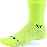 Swiftwick - ASPIRE Mid-Crew Cycling Socks, Maximum Breathability, Moisture Wicking