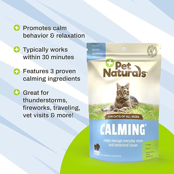 PET NATURALS OF VERMONT CALMING SUPPLEMENT CHEW TREATS FOR CATS (3 PACK)